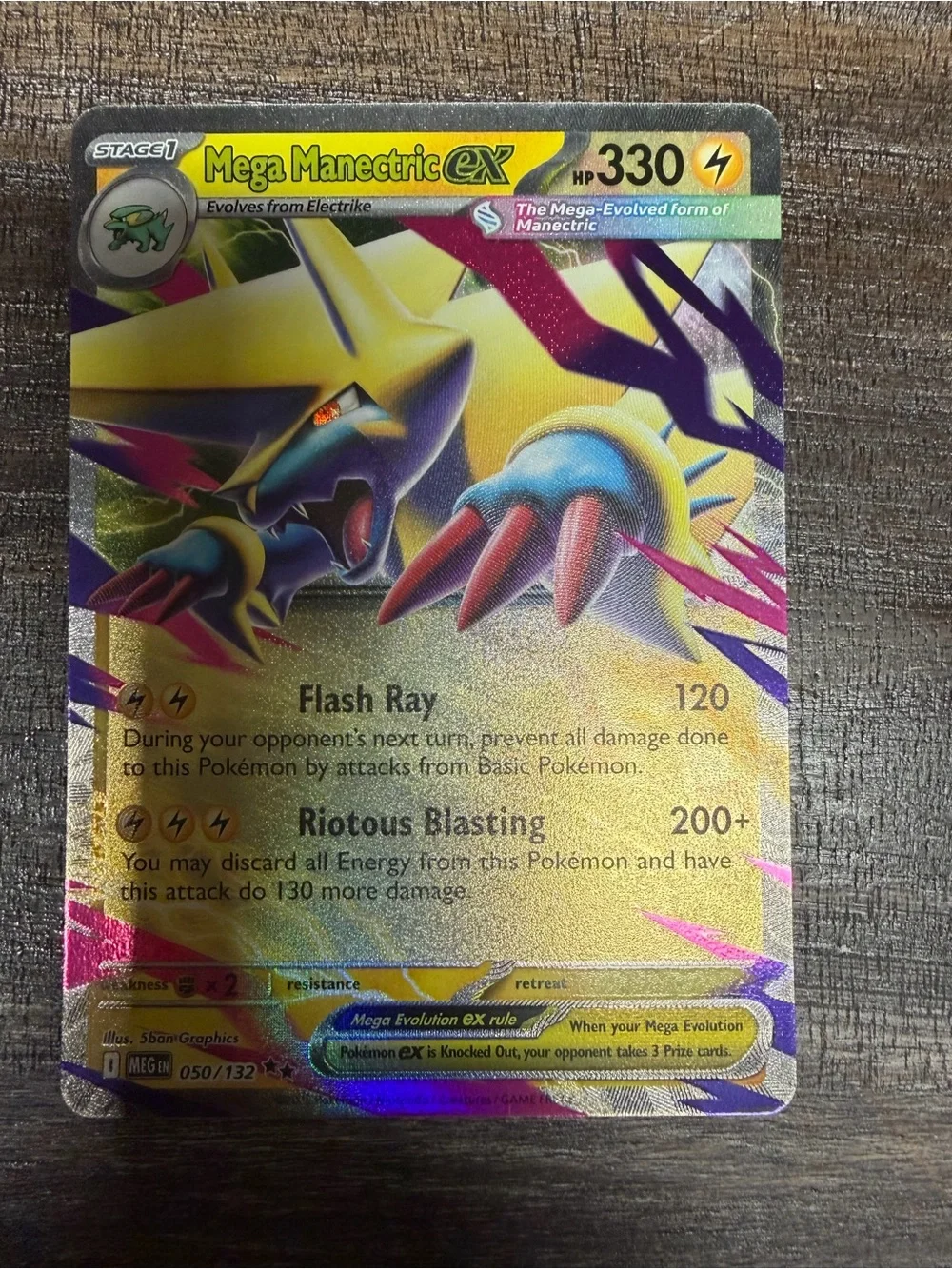 Mega EX Holo Trading Card Set Of Four- Near Mint Condition